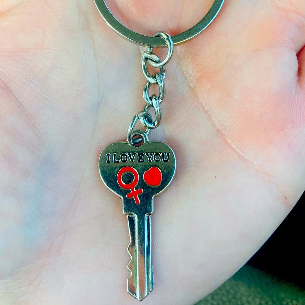 New ⭐️ “I Love You” Key Shaped Keychain